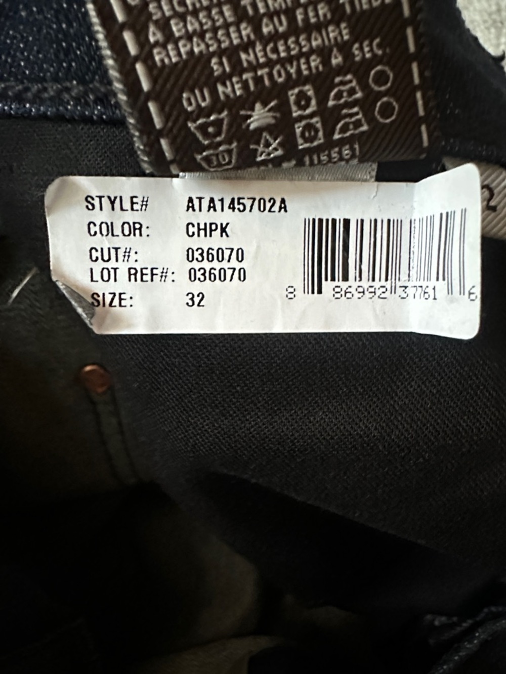 7 For All Mankind Carsen Men's Dark Blue ‘Easy Straight Leg’ Jeans NWT - Picture 9 of 9